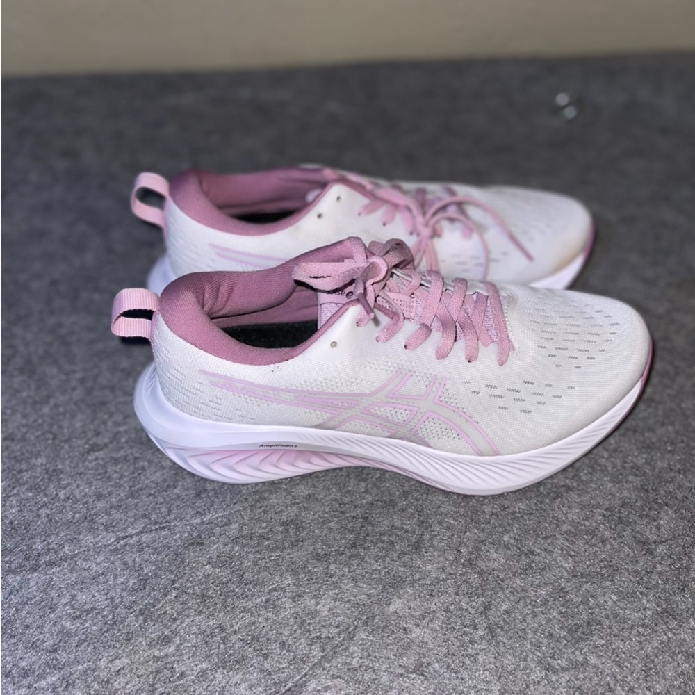 ASICS Dynablast 2 Women’s Running Shoes White Pink‎ Size 8 Lightweight Trainer